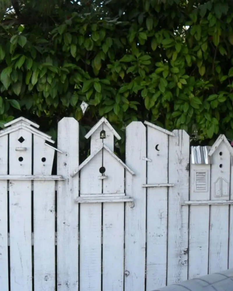 Bird House Picket Fence Design